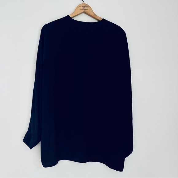 Seven7 Melissa McCarthy Black Keyhole Top Blouse Plus 0X - Picture 4 of 7